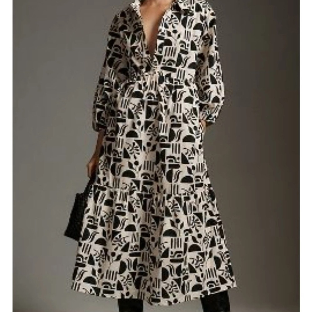 Maeve "The Bettina" Tiered Shirt Dress from Anthropologie
